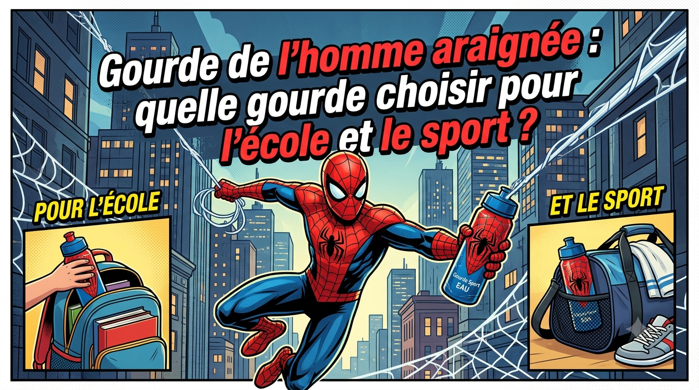Spider-Man drinkfles: welke fles kies je voor school en sport?