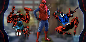 Waarom is het pak van Spider-Man rood en blauw?