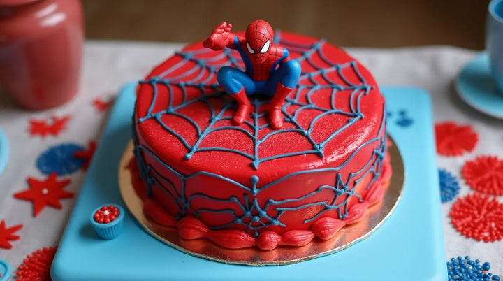 Hoe maak je een Spider-Man-taart (recept + decoratie)