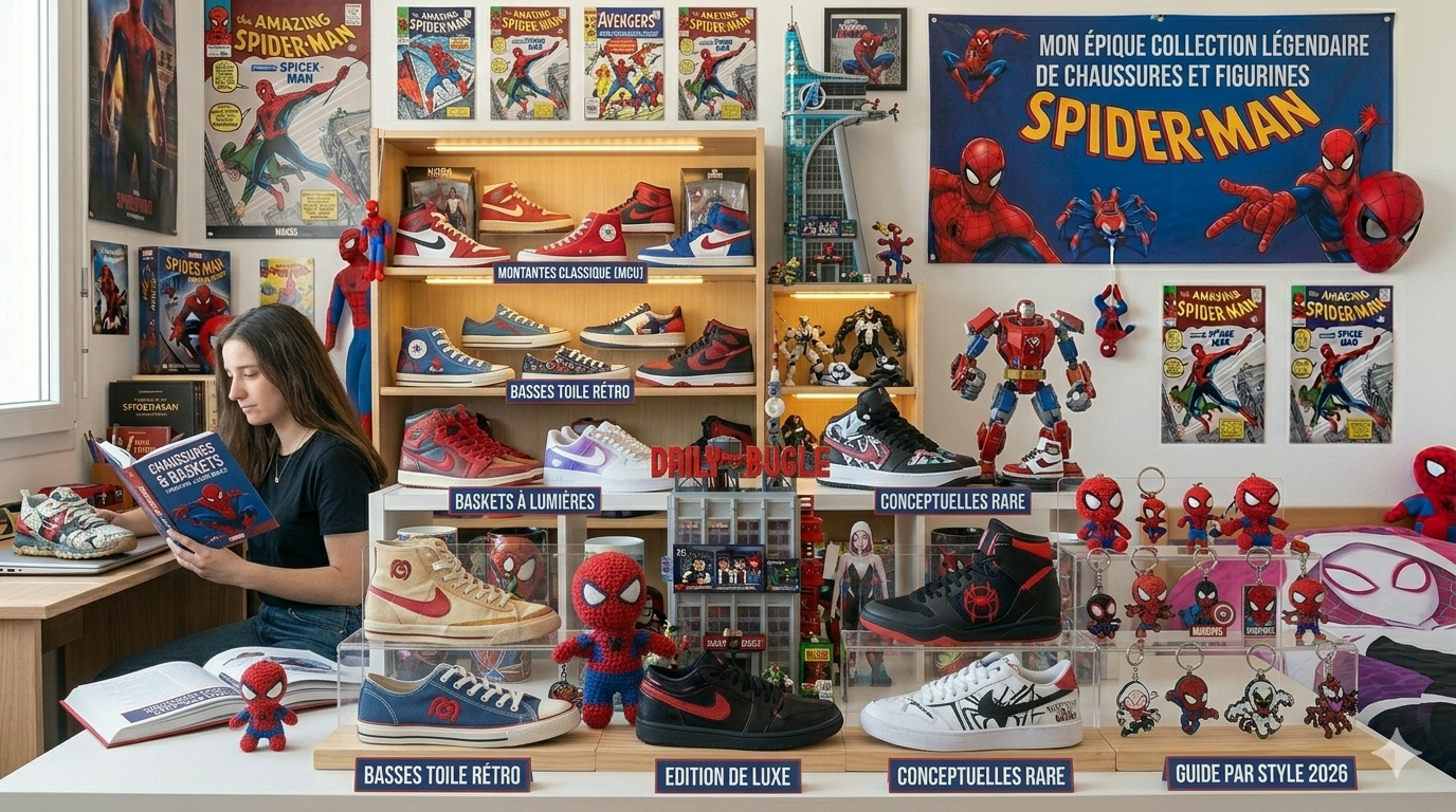 Baskets et Chaussures Spider-Man : Guide par Style 2026 — Montantes, Basses, Toile, Lumineuses