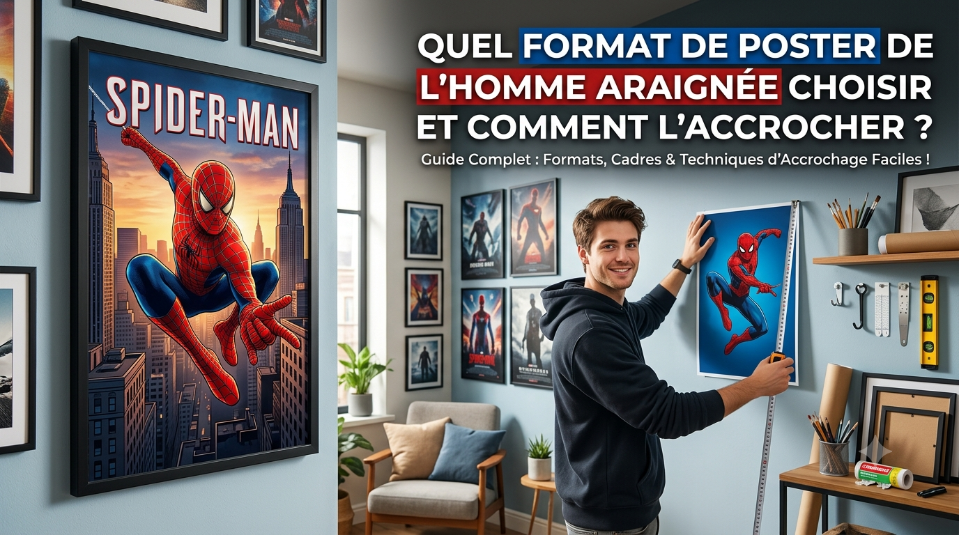 Welk formaat Spider-Man-poster kies je en hoe hang je hem op?