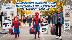 Comment habiller son enfant en Spider-Man pour la rentrée 2026 : le guide par âge, de la maternelle au collège