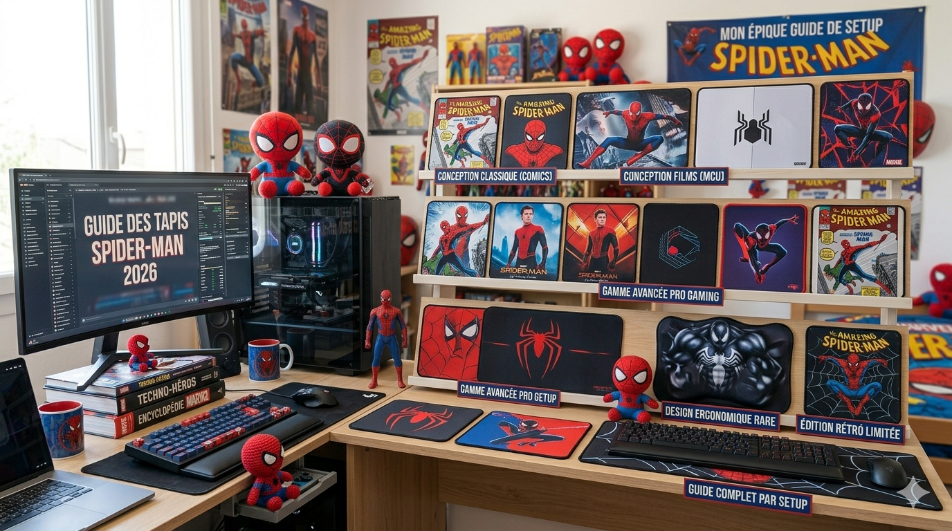 Tapis de Souris Spider-Man 2026 : Le Guide Complet par Design et Setup