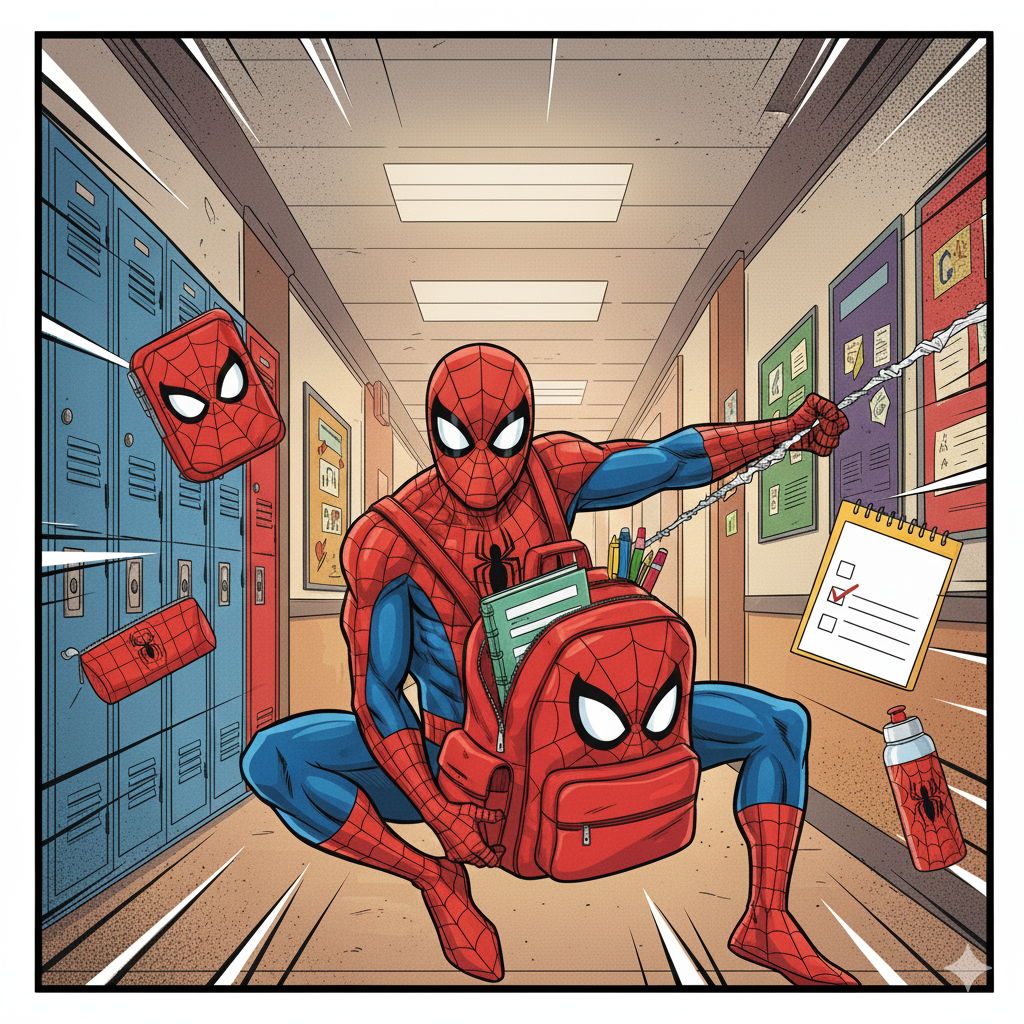 Guide Spider-Man pour la rentrée scolaire : équipements essentiels