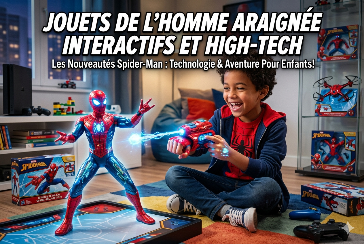 Jouets Spider-Man interactifs et high-tech : le guide 2026 des jouets connectés