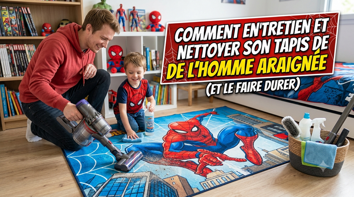 Je Spider-Man tapijt onderhouden en schoonmaken (en lang laten meegaan)