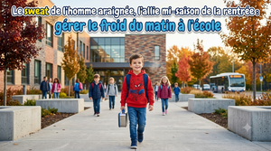 De Spider-Man sweater, de ideale bondgenoot voor het tussenseizoen: kou 's ochtends op school aanpakken