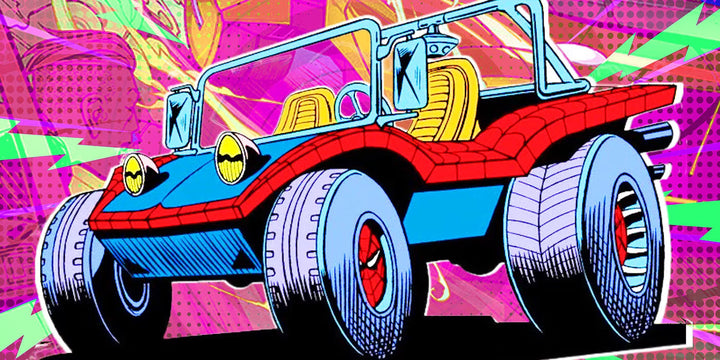 De Spider-Mobile: het iconische (en soms belachelijke) voertuig van Spidey.
