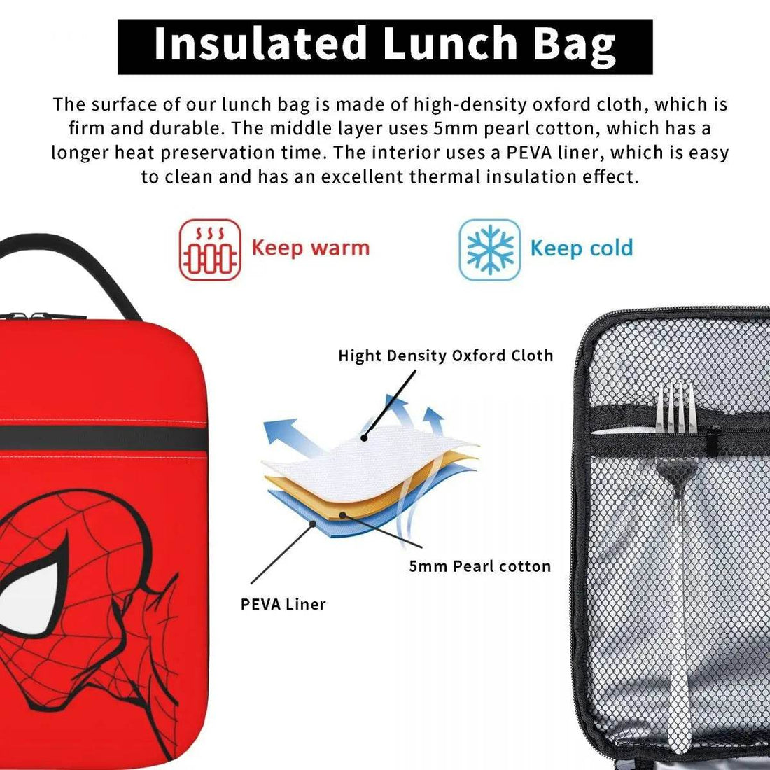 Lunch Bag Spider-Man avec le Bonnet de Noël