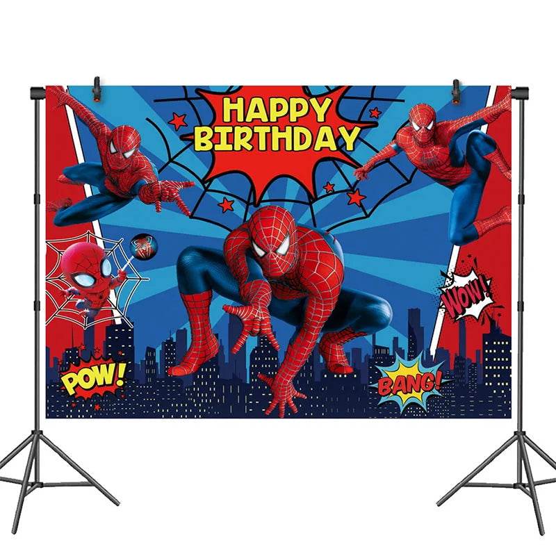 Décoration Anniversaire Spider-Man - Toile de Fond