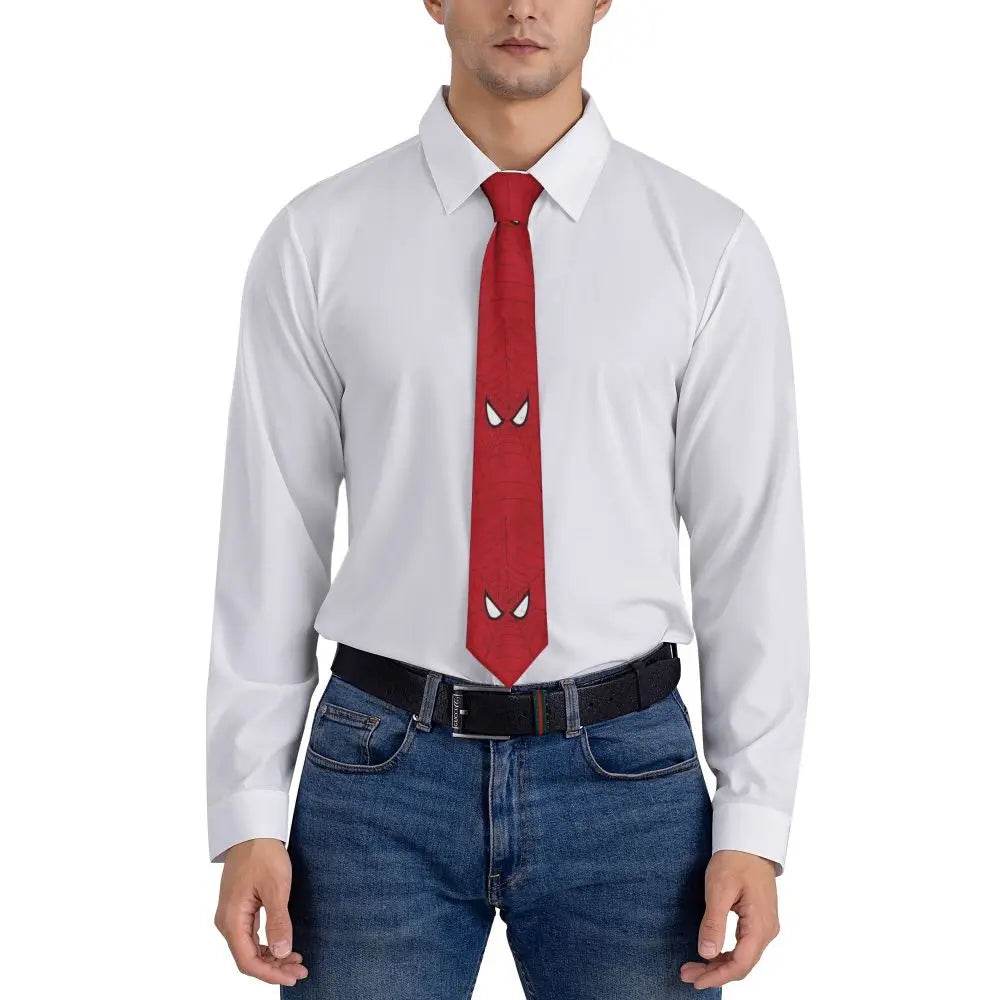Cravate Spider-Man Blanche et Rouge