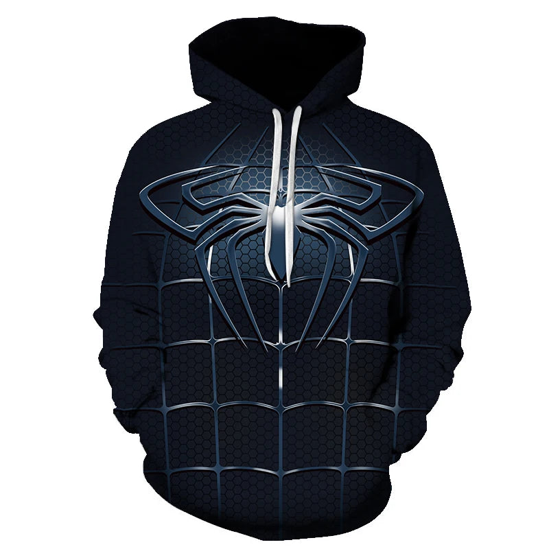 Pull à Capuche pour Enfant Spider-Man Noir