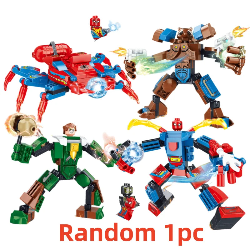 Jouet Bloc de Construction Spider-Man Voiture-Quad