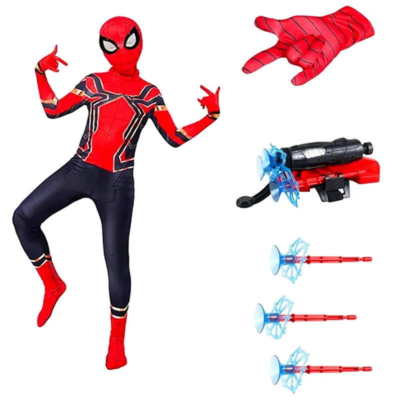 Pack Déguisement Iron Spider-Man Enfant avec Lance Toile