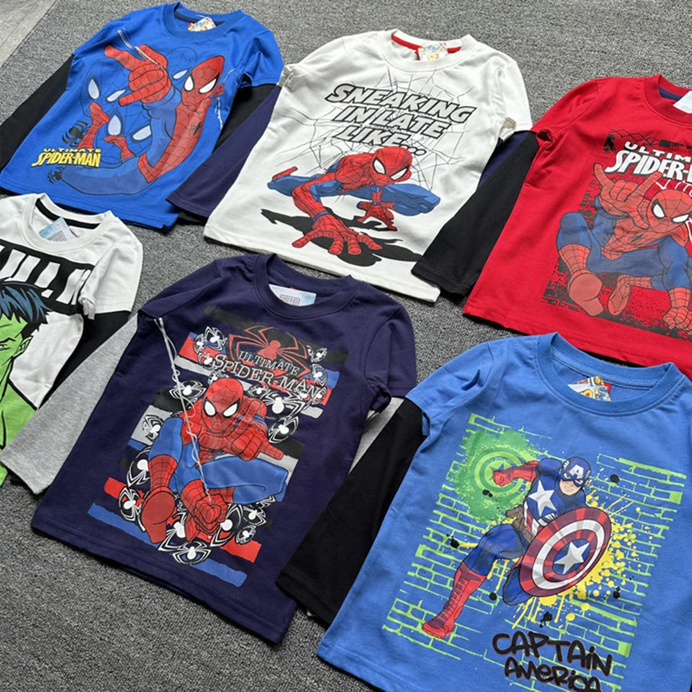T-Shirt Spider-Man Manche Longue pour Enfant Graphique
