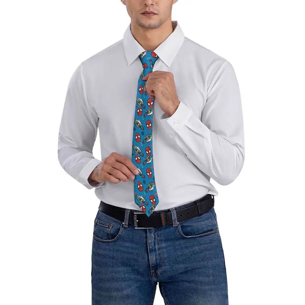Cravate Spider-Man Blanche et Rouge