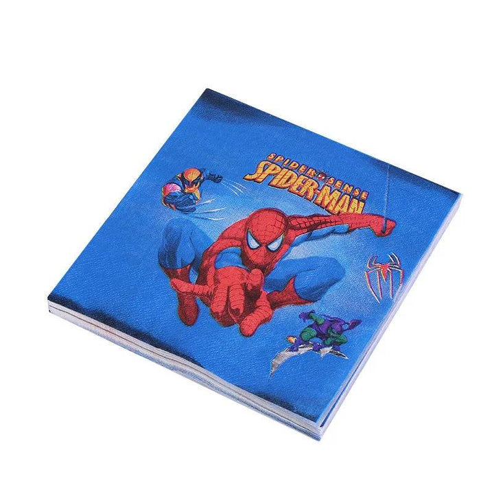 Décoration Anniversaire Spider-Man - Serviette
