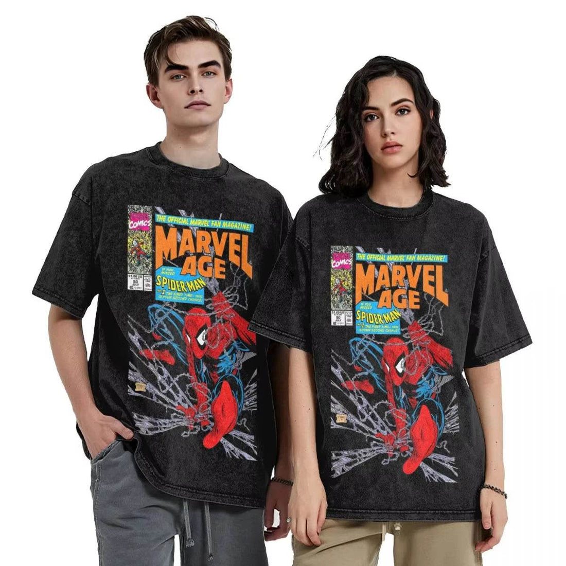 T-shirt Spider-Man Retro Affiche Comics