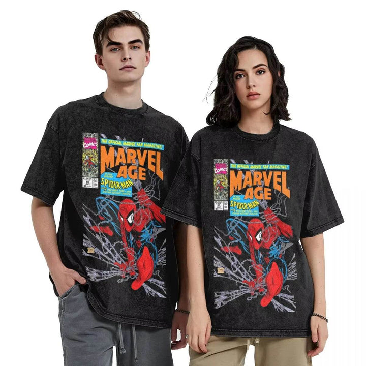 T-shirt Spider-Man Retro Affiche Comics