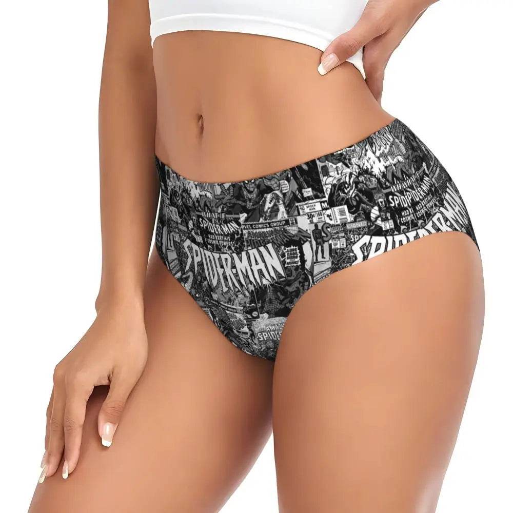 Culotte Spider-Man Noir et Blanc Retro