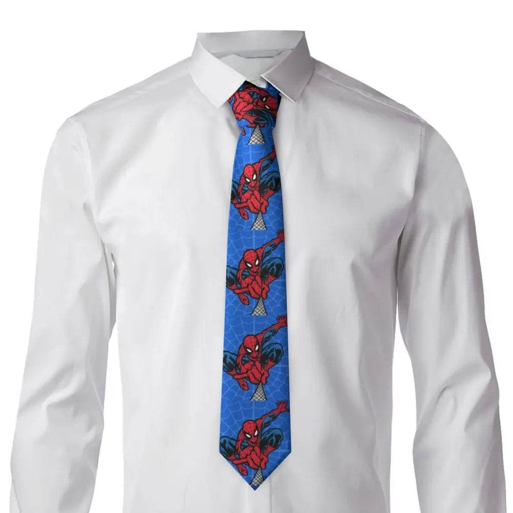 Cravate Spider-Man Blanche et Rouge