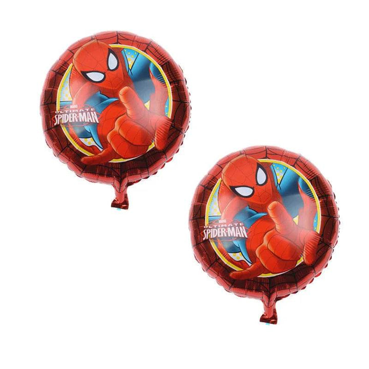 Décoration Anniversaire Spider-Man - 2 Ballons Ronds