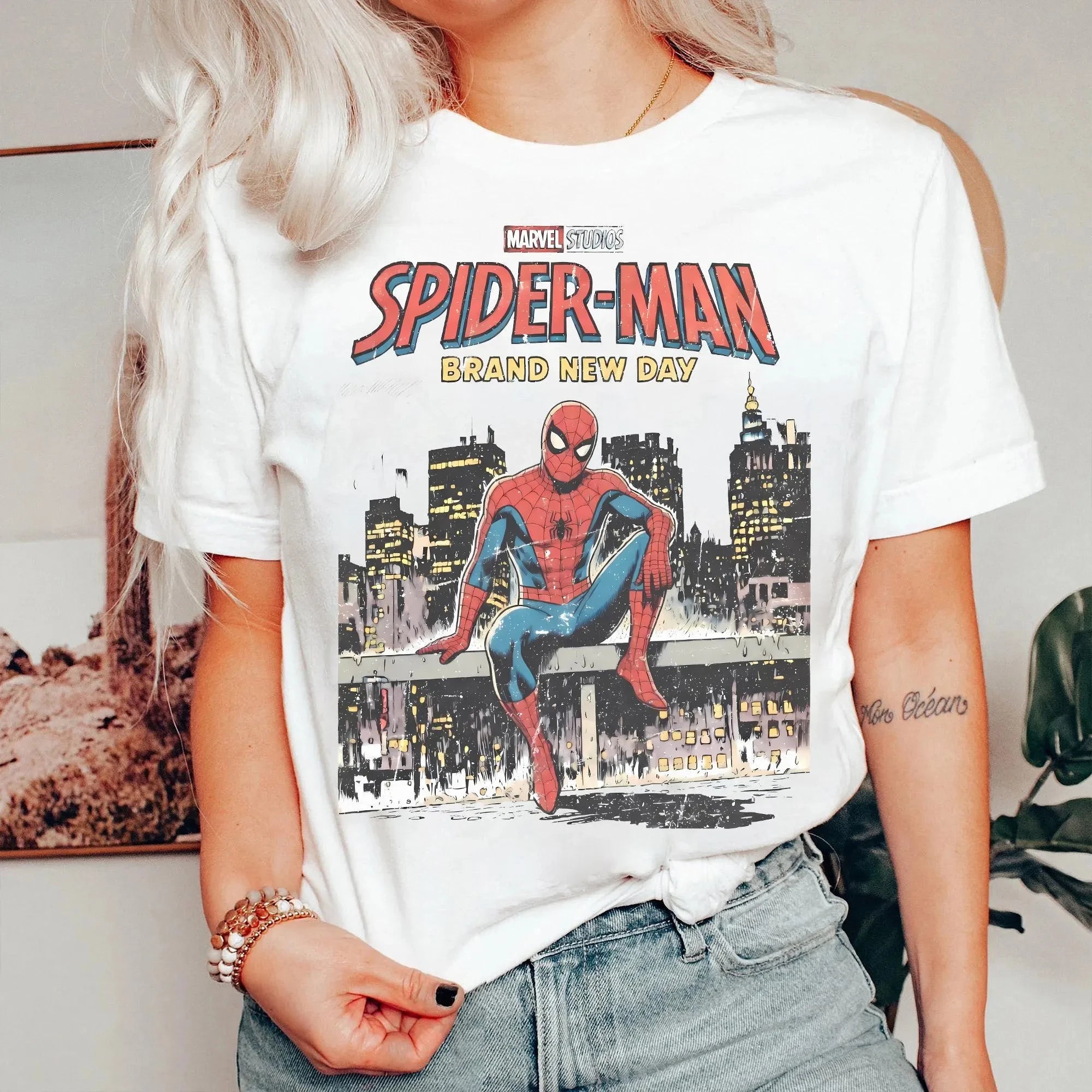 T-Shirt Spider-Man Brand New Day Retro pour Femme