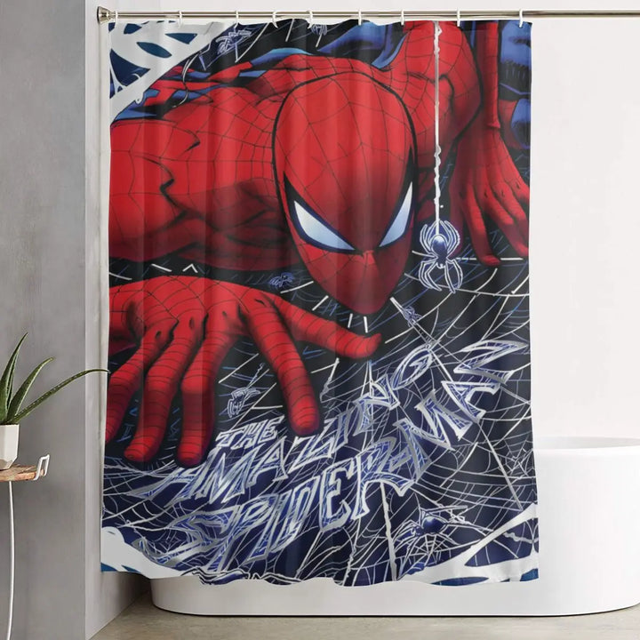 Rideau de Douche Spider-Man qui Grimpe