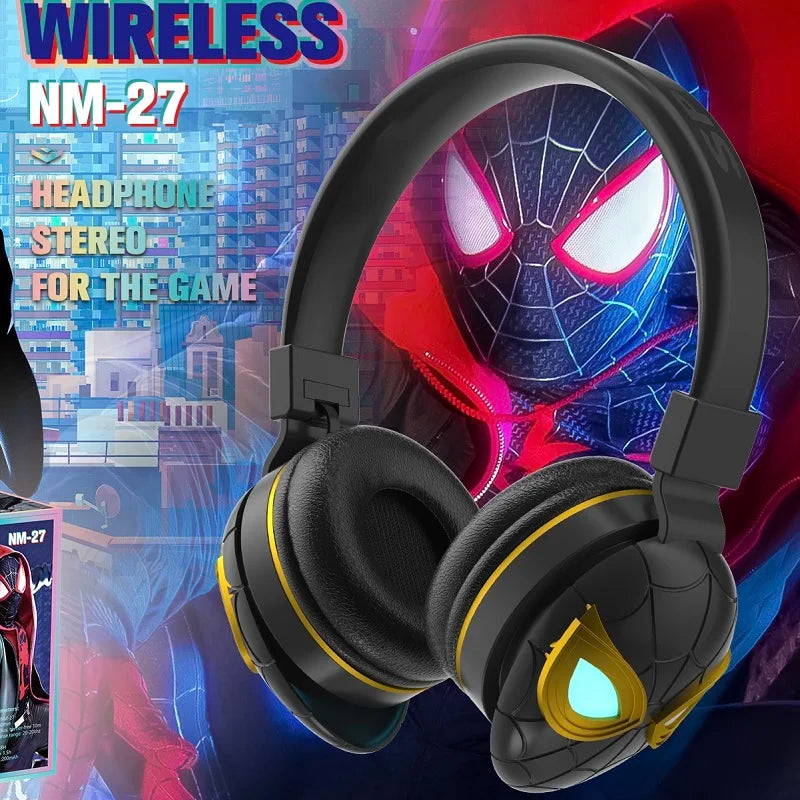 Casque Audio Bluetooth Spider-Man à LED