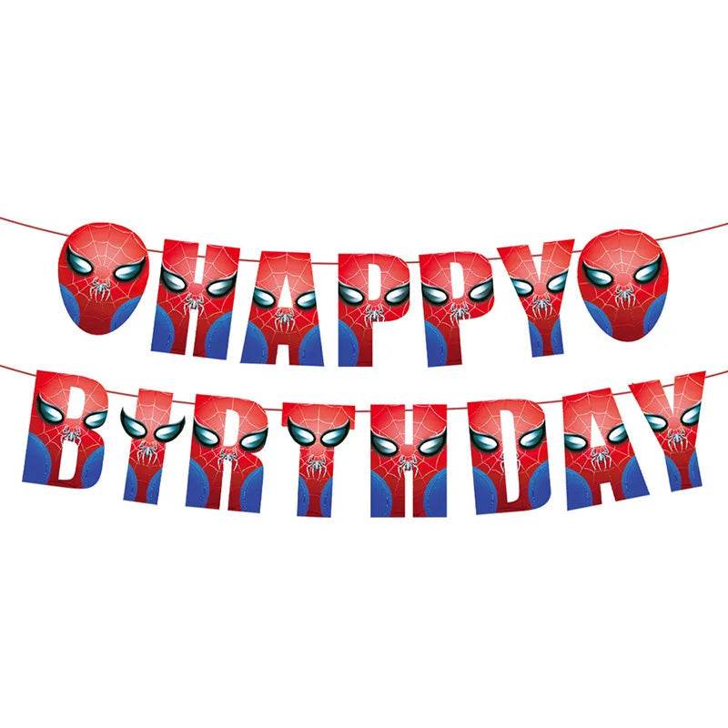 Décoration Anniversaire Spider-Man - Bannière