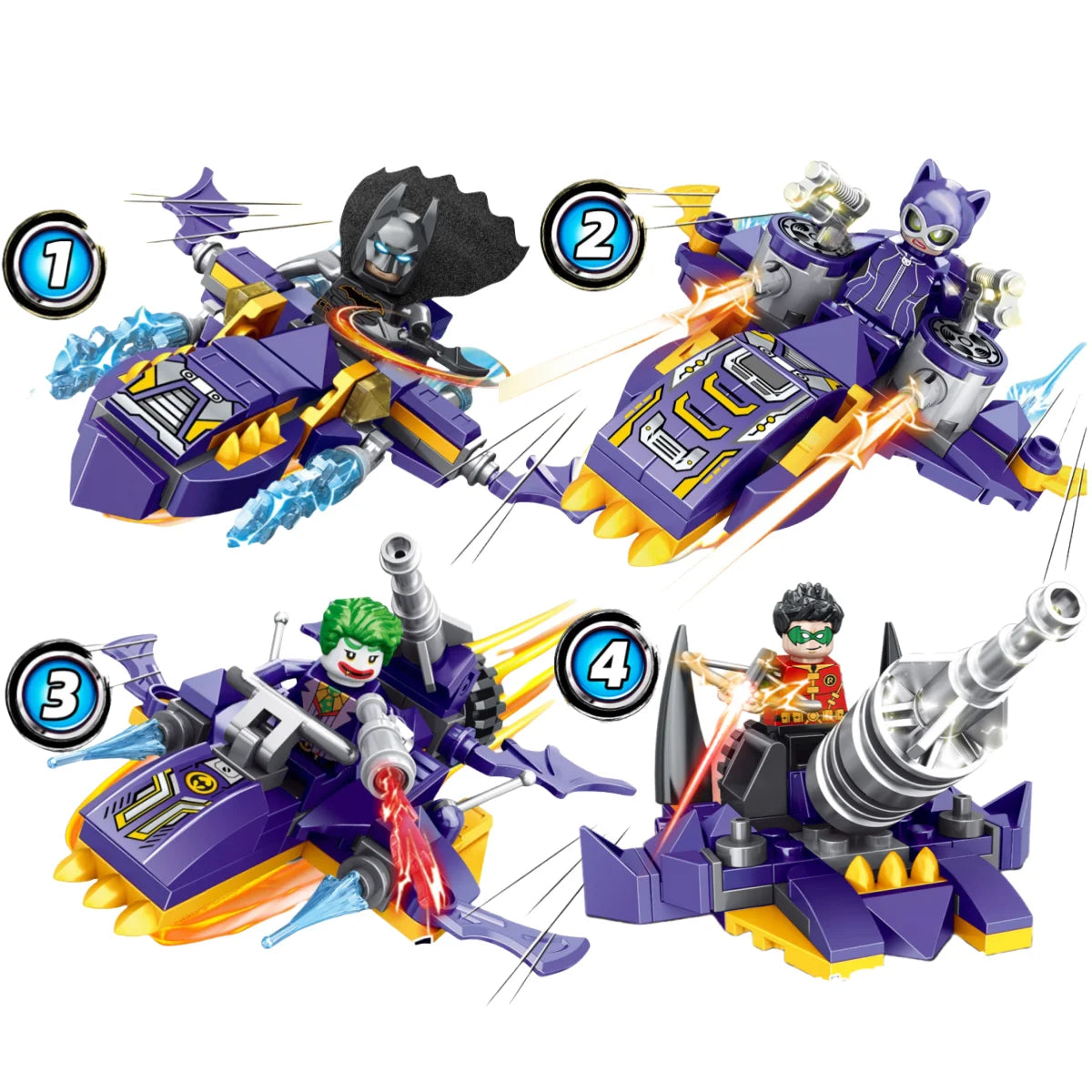 Jouet Bloc de Construction Spider-Man Voiture-Quad