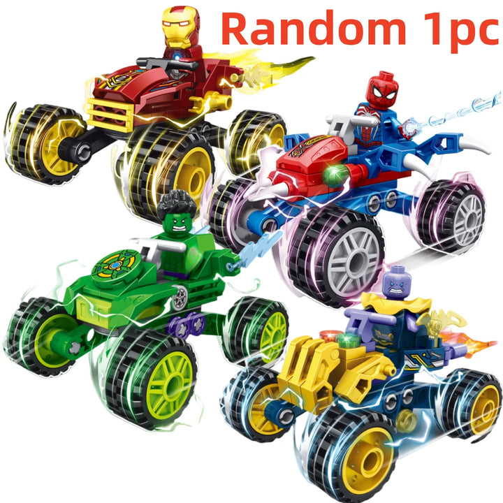 Jouet Bloc de Construction Spider-Man Voiture-Quad