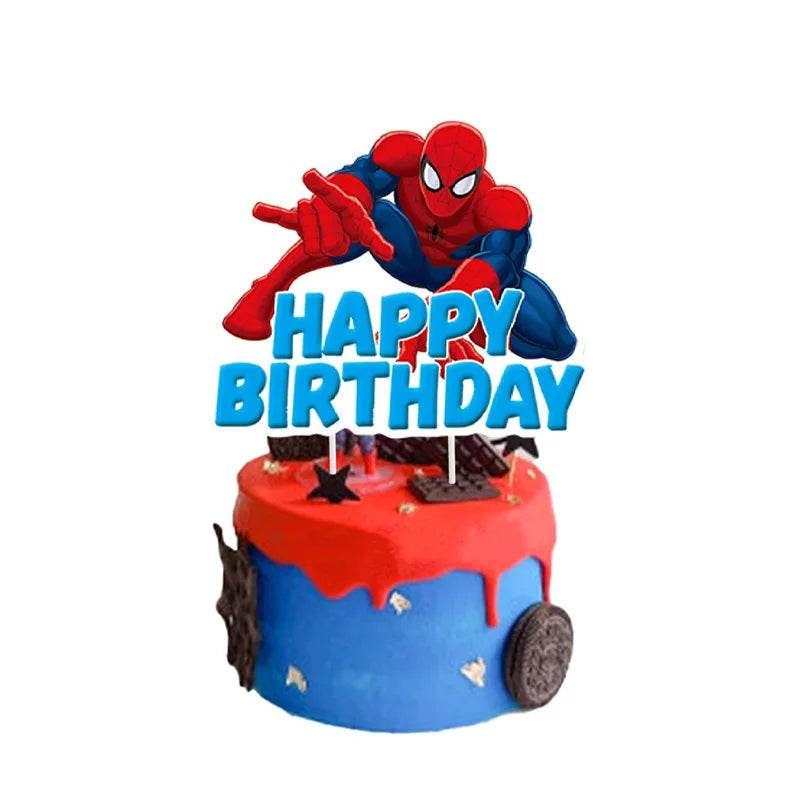 Décoration Anniversaire Spider-Man - Gâteau