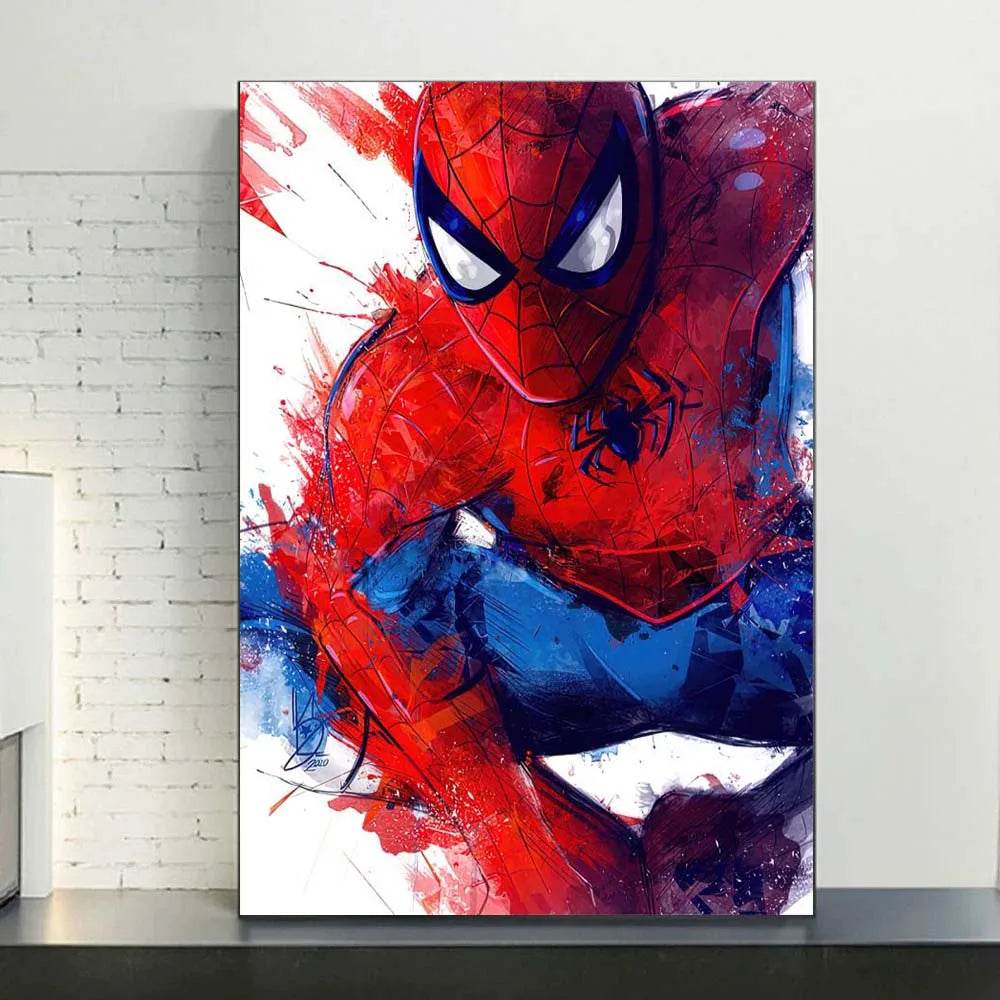 Poster Spider-Man en Aquarelle