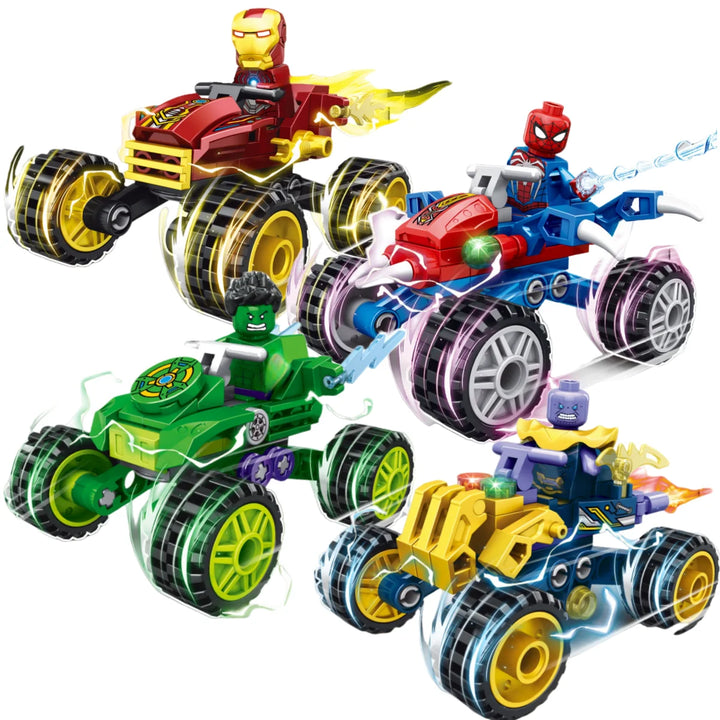 Jouet Bloc de Construction Spider-Man Voiture-Quad