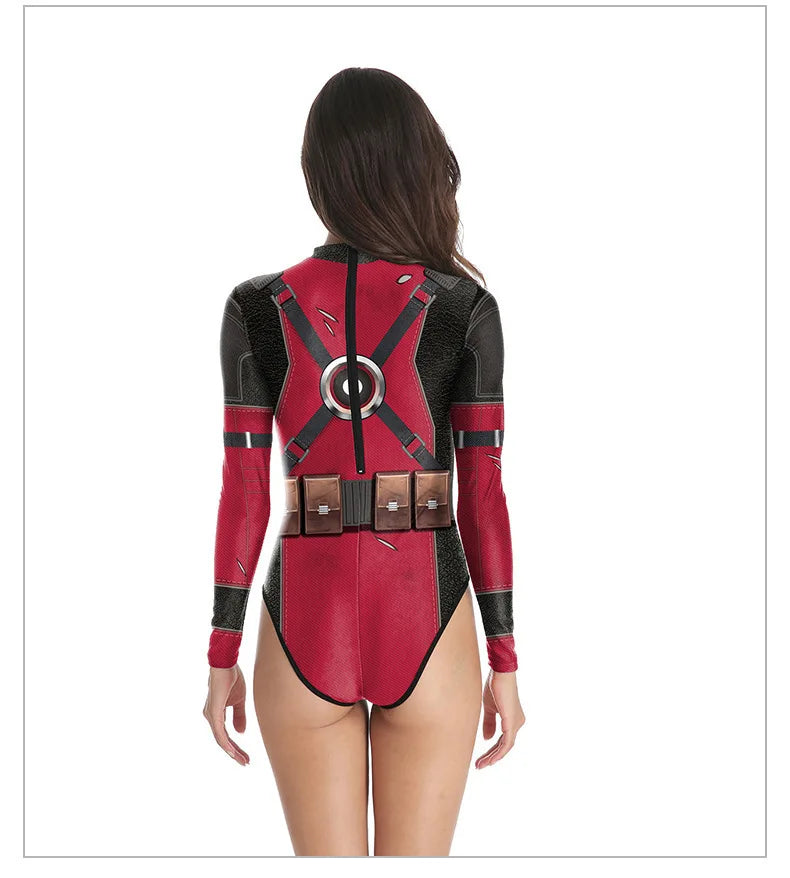 Maillot de Bain Spider-Man Noir pour Femme 1 Pièce