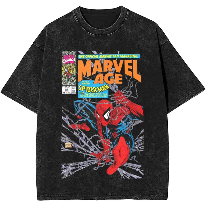 T-shirt Spider-Man Retro Affiche Comics